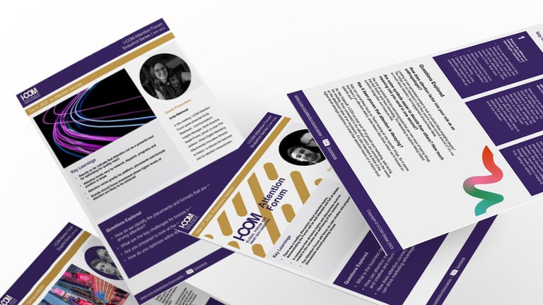 I-COM Attention Forum Series