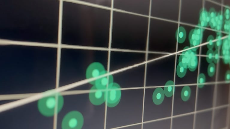 Chart with an upward trend